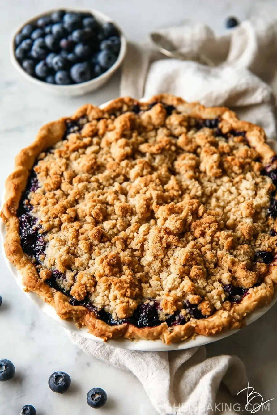 Blueberry Crumble Pie