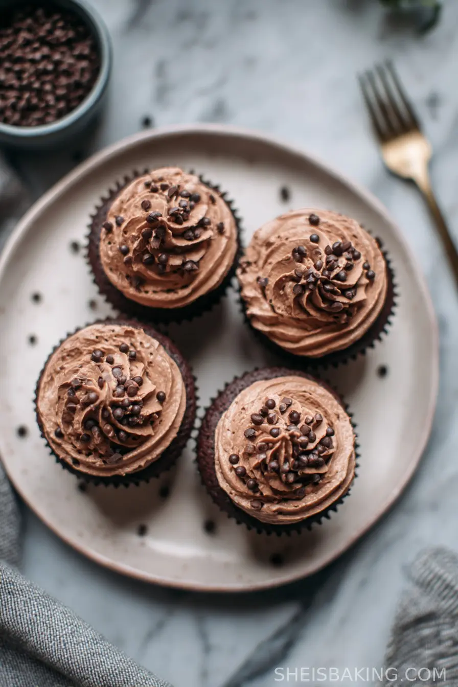 Eggless Chocolate Cupcakes