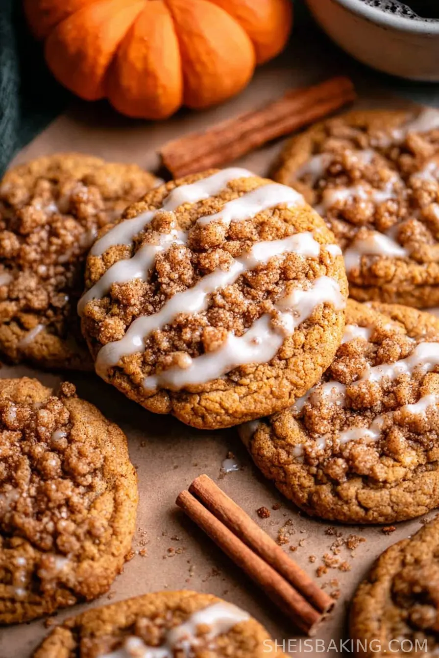 Pumpkin Coffee Cake Cookies