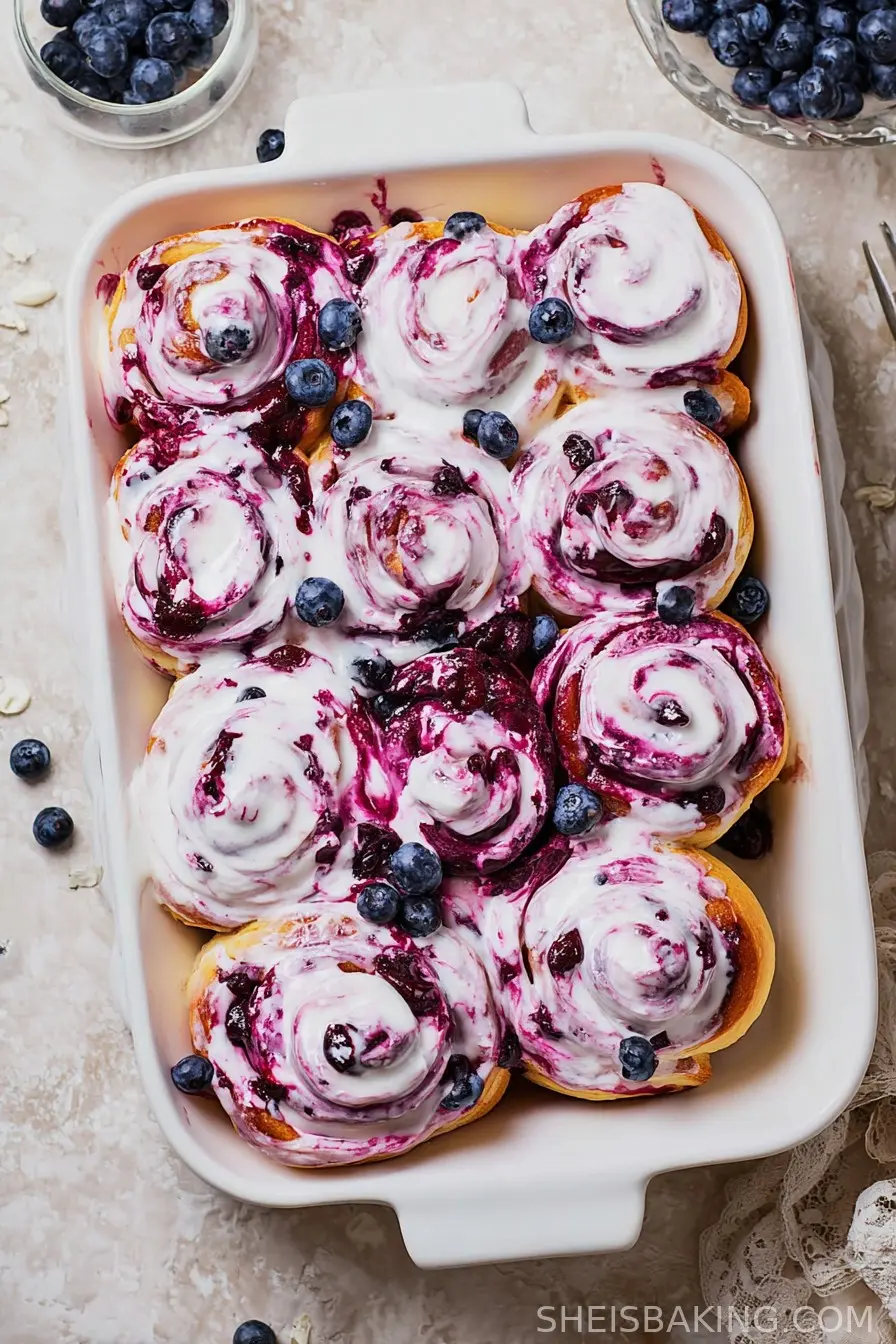 Blueberry Cinnamon Rolls