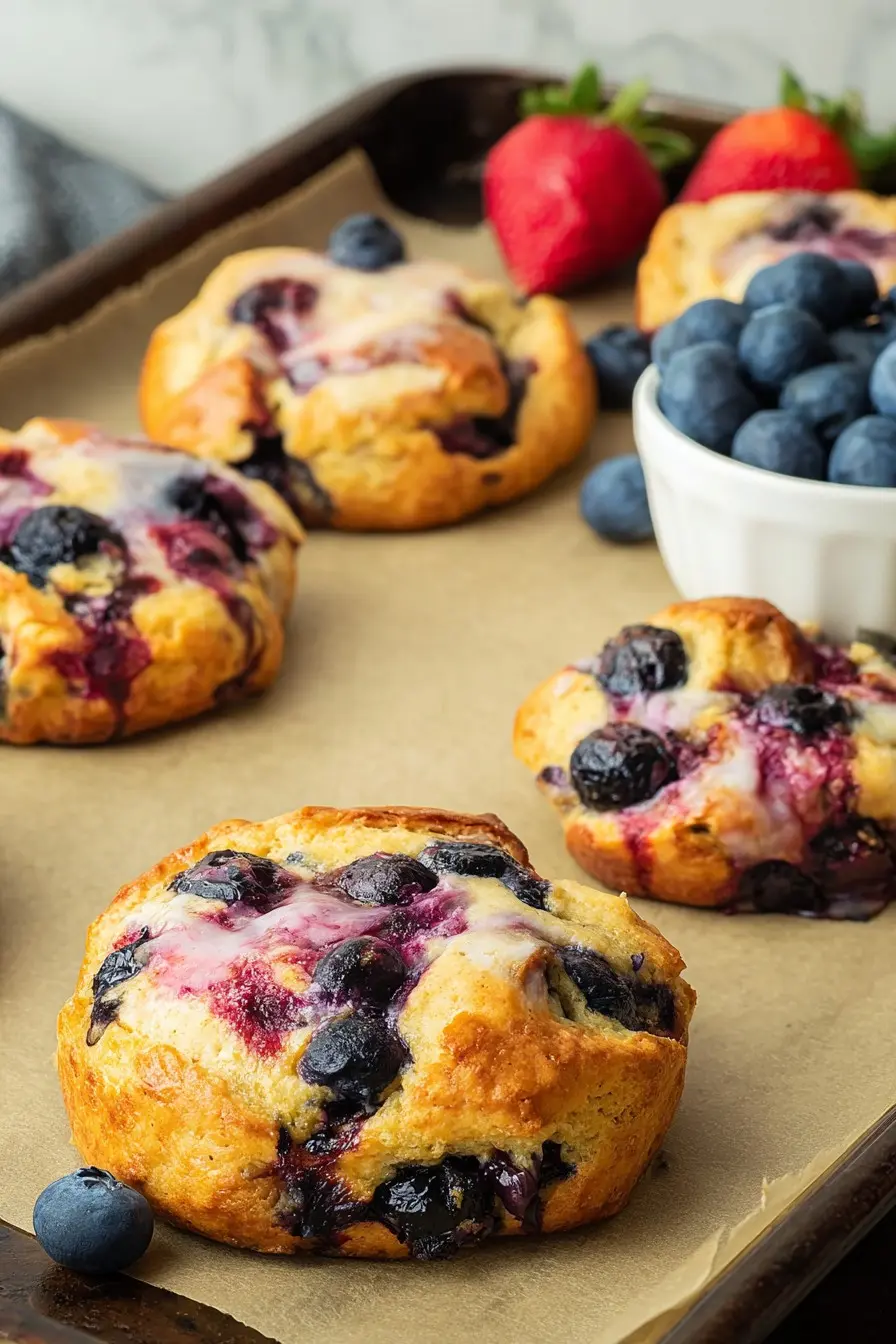 Blueberry Protein Breakfast Pastries