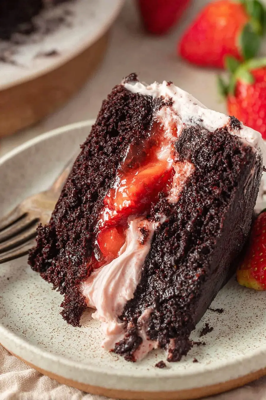 Chocolate Strawberry Cake