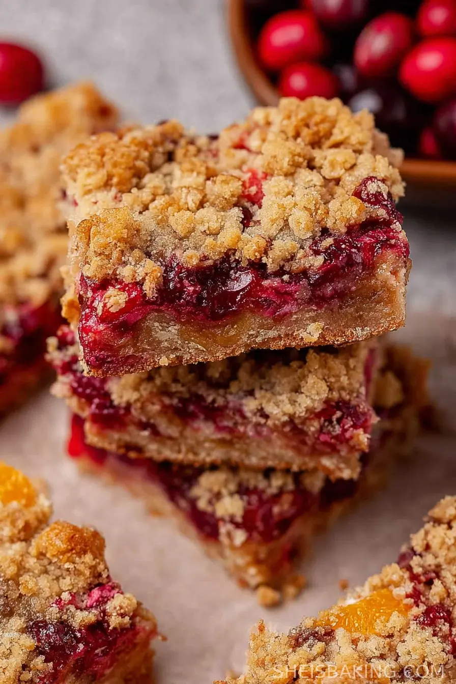 Cranberry Crumb Bars