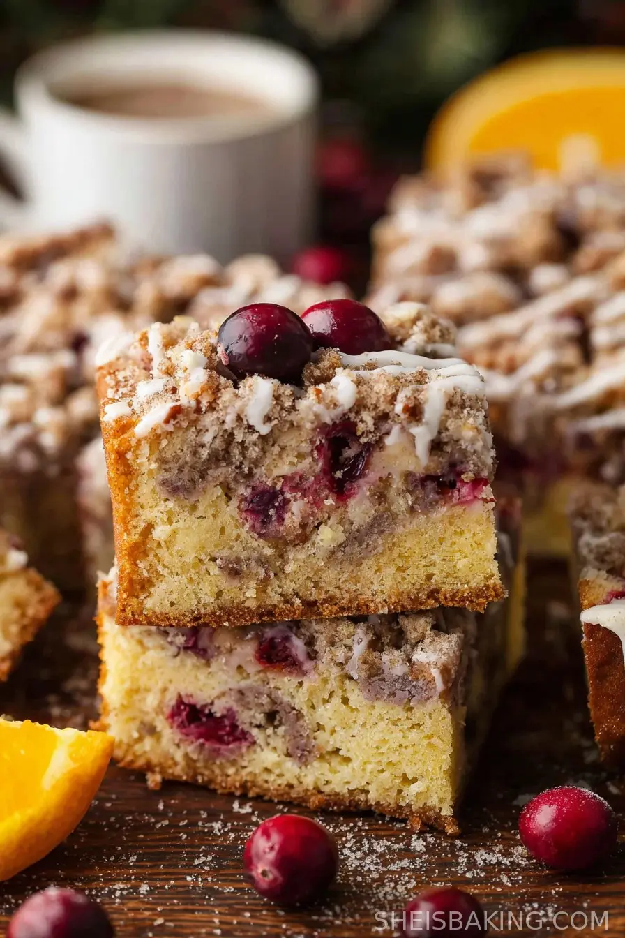 Cranberry Orange Coffee Cake - She Is Baking