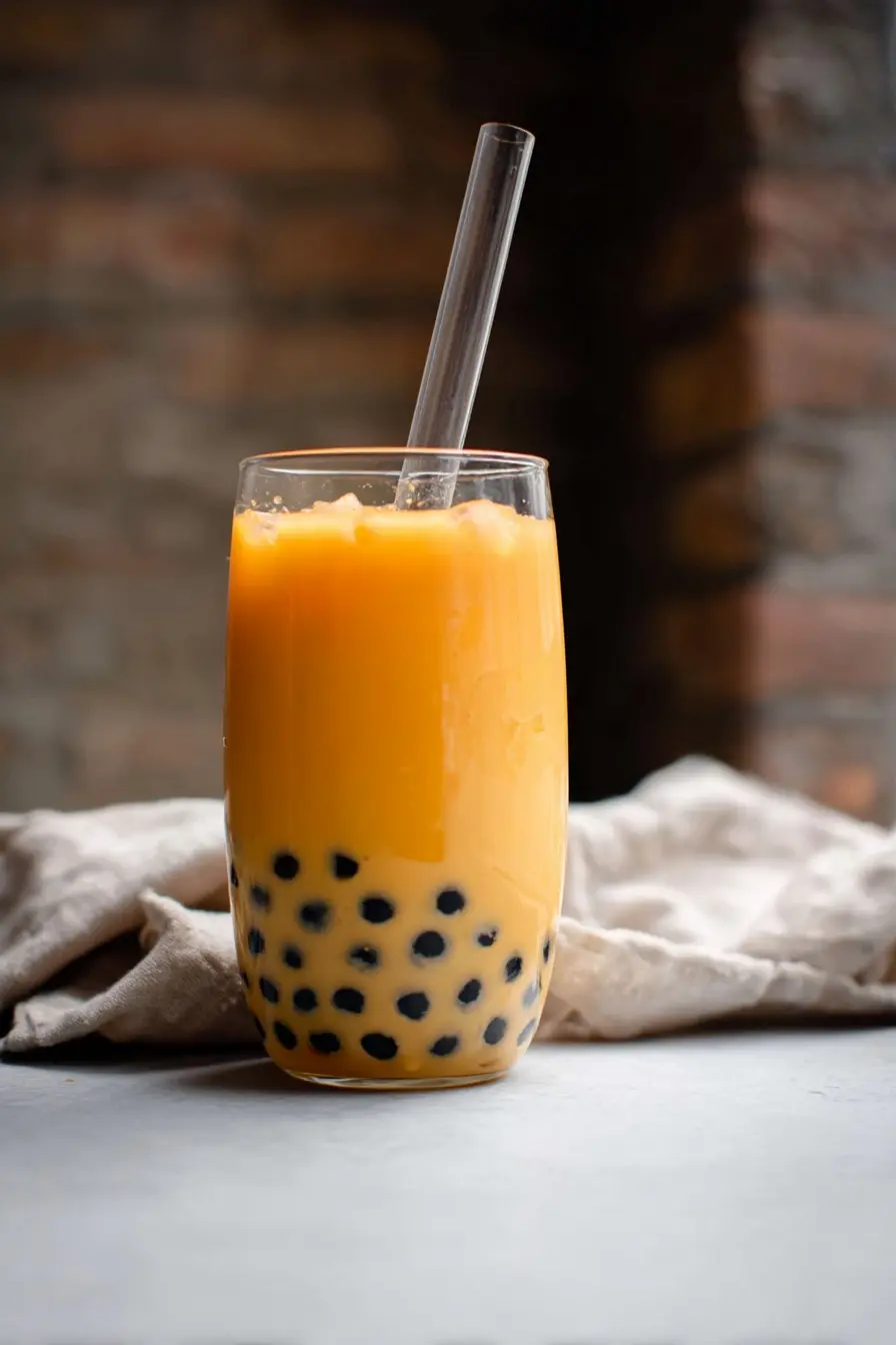 Mango Bubble Tea - She Is Baking