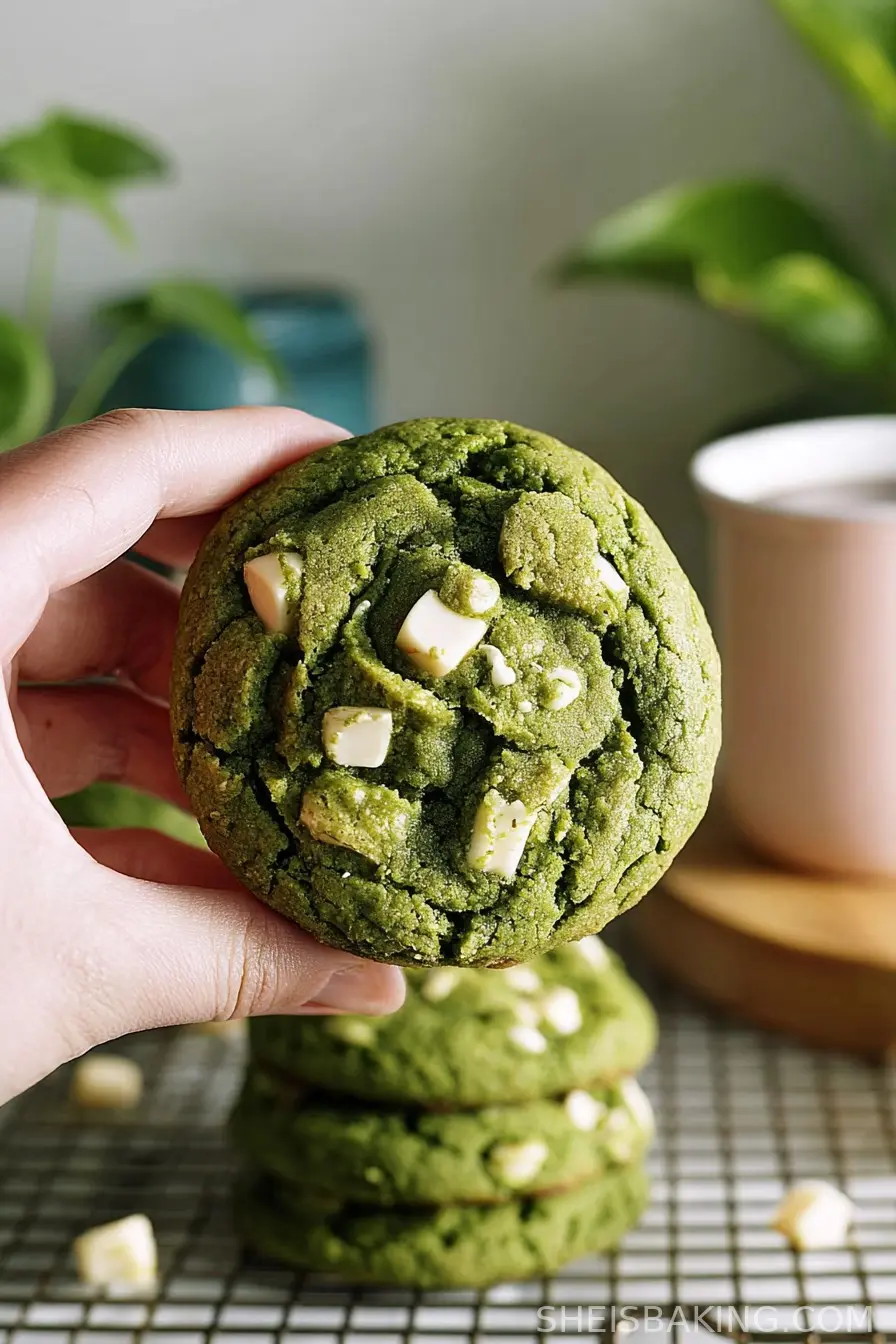 Matcha White Chocolate Cookies