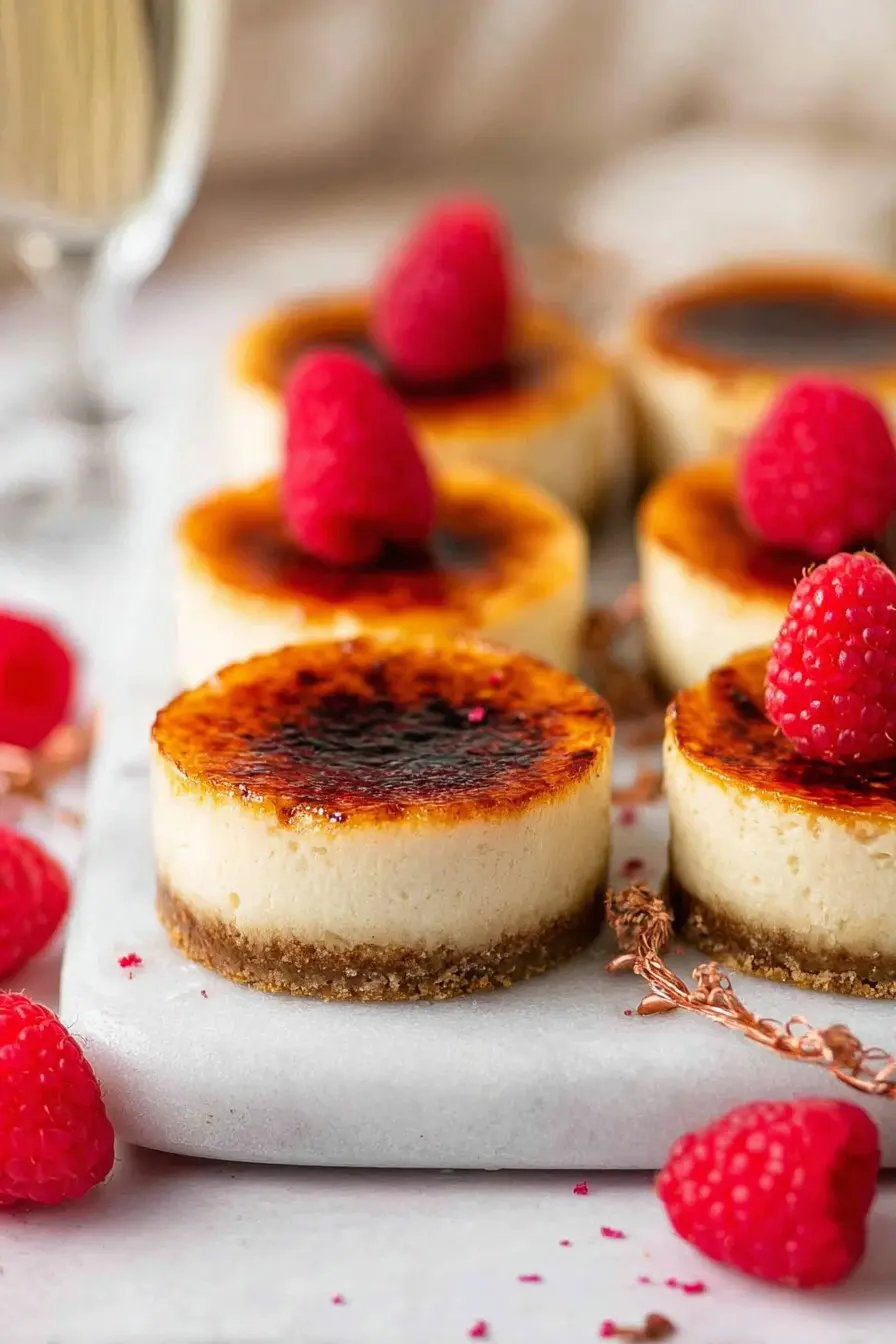 Mini Crème Brûlée Cheesecakes