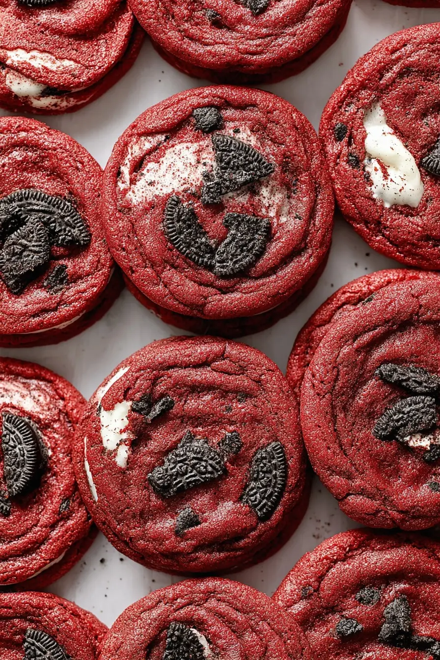 Oreo Red Velvet Cookies