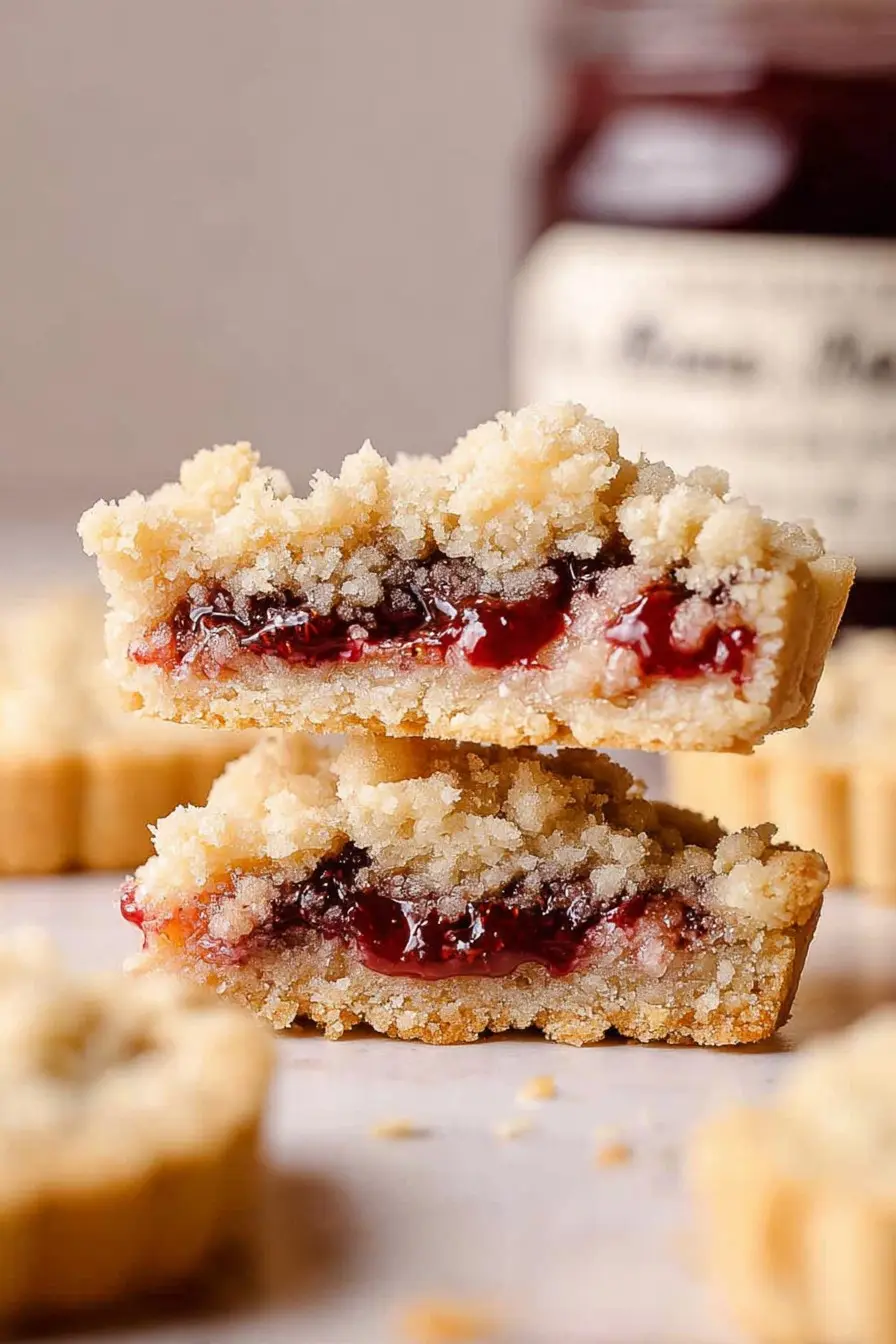 Raspberry Crumble Cookies