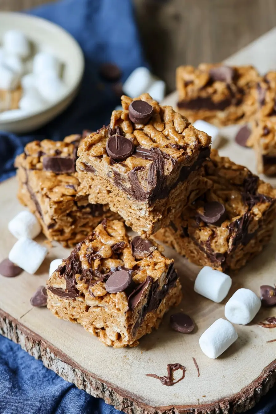 S'mores Bars Graham Krispie Treats