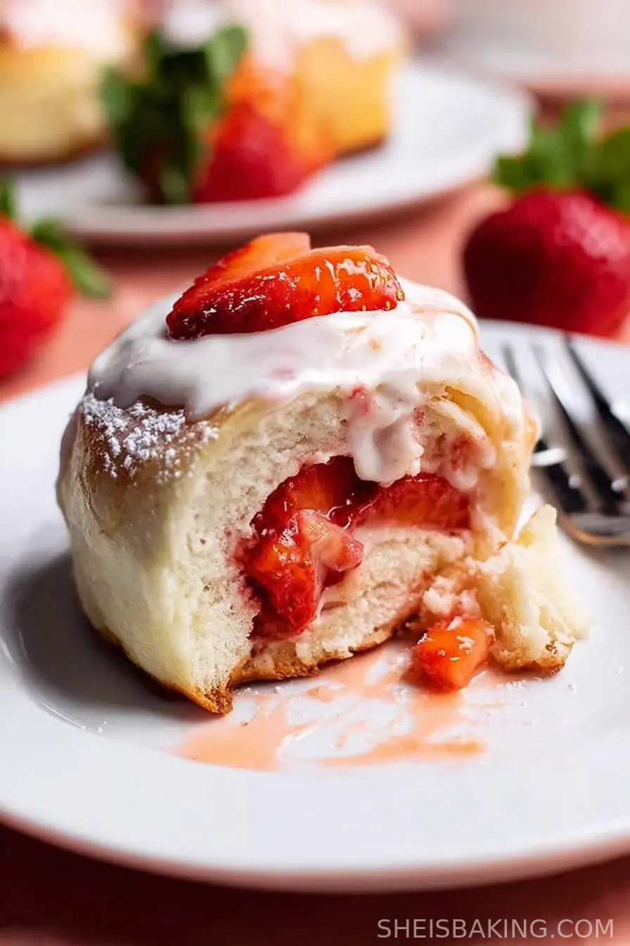 Strawberries Cream Rolls