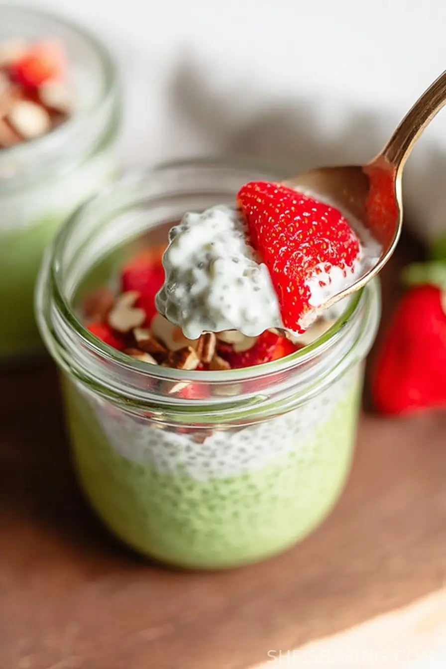 Easy Matcha Chia Pudding