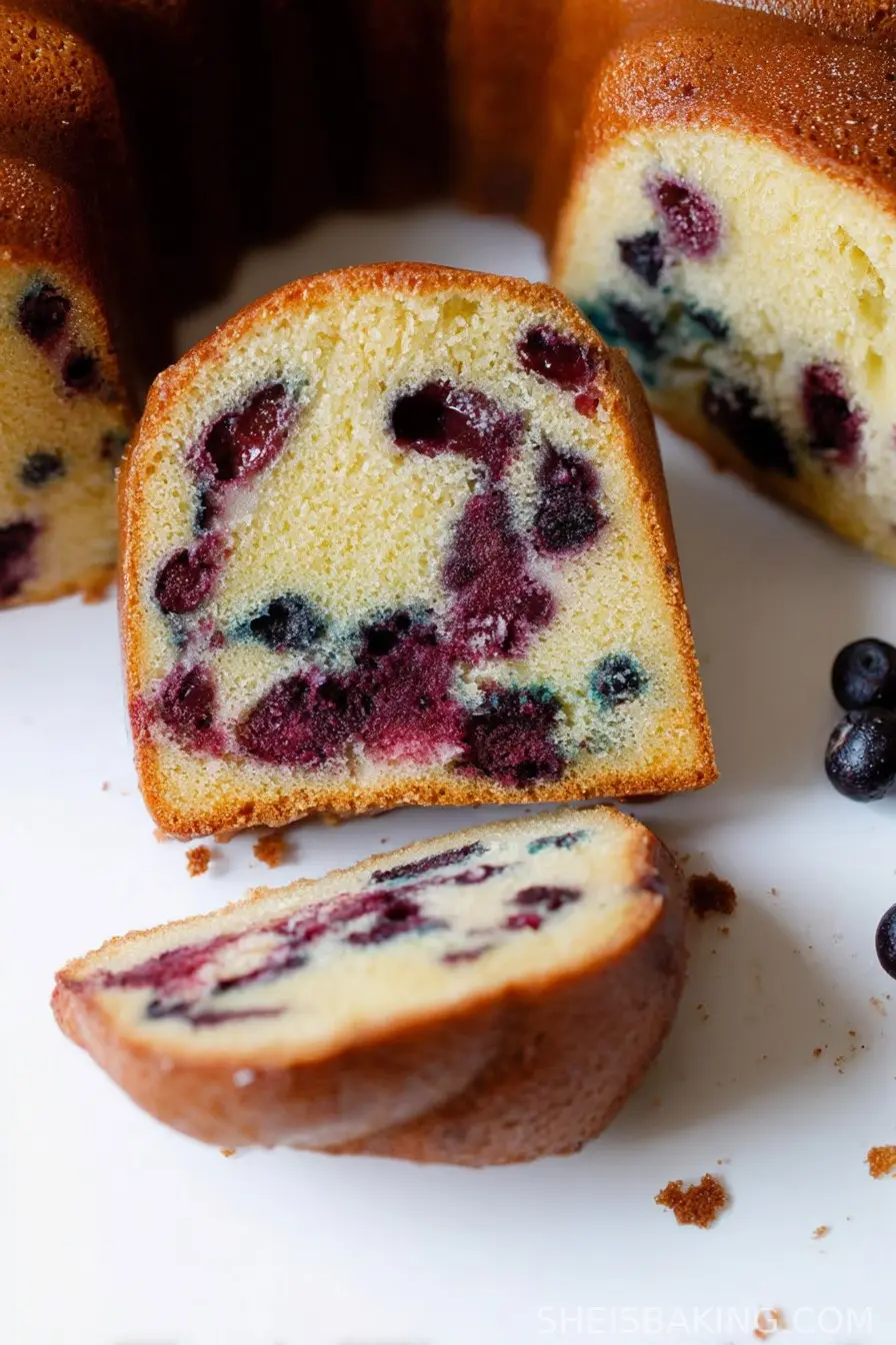 Super Moist Blueberry Bundt Cake