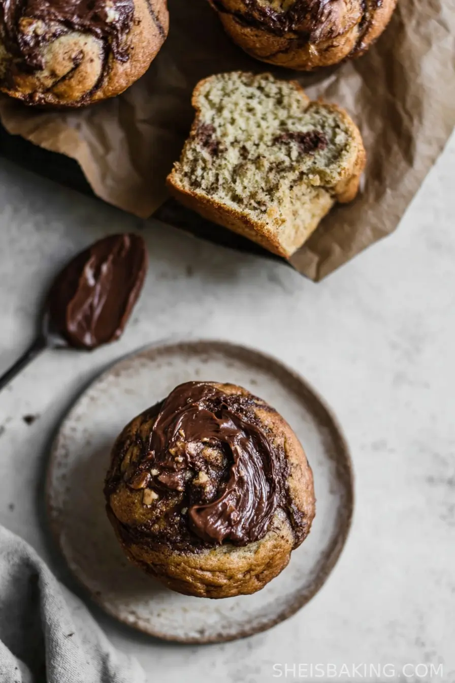 Banana Nutella Muffins