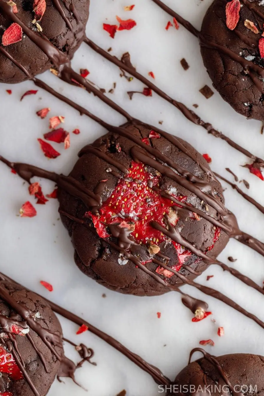 Chocolate Covered Strawberry Cookies