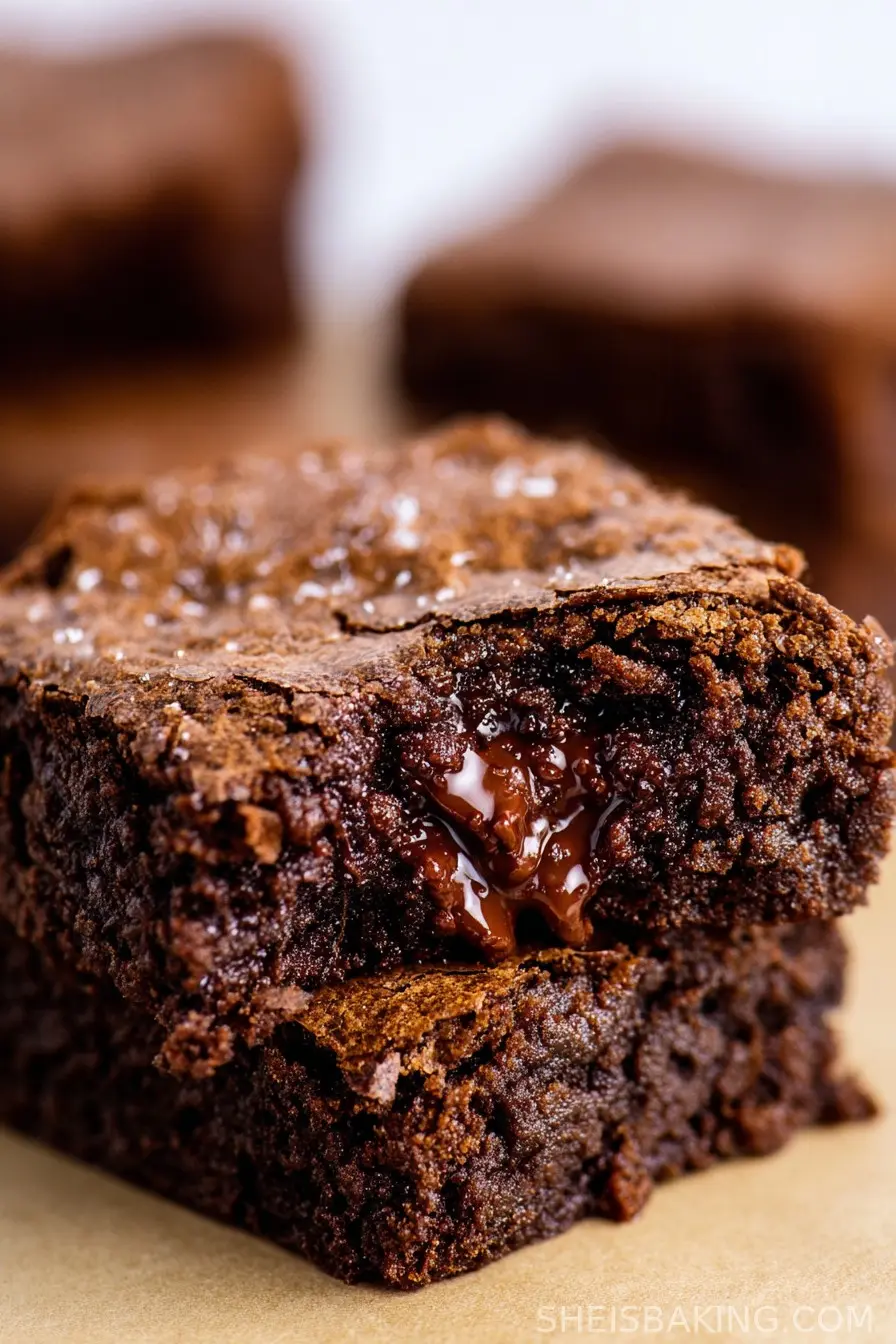 Easy One Bowl Fudgy Cocoa Brownies