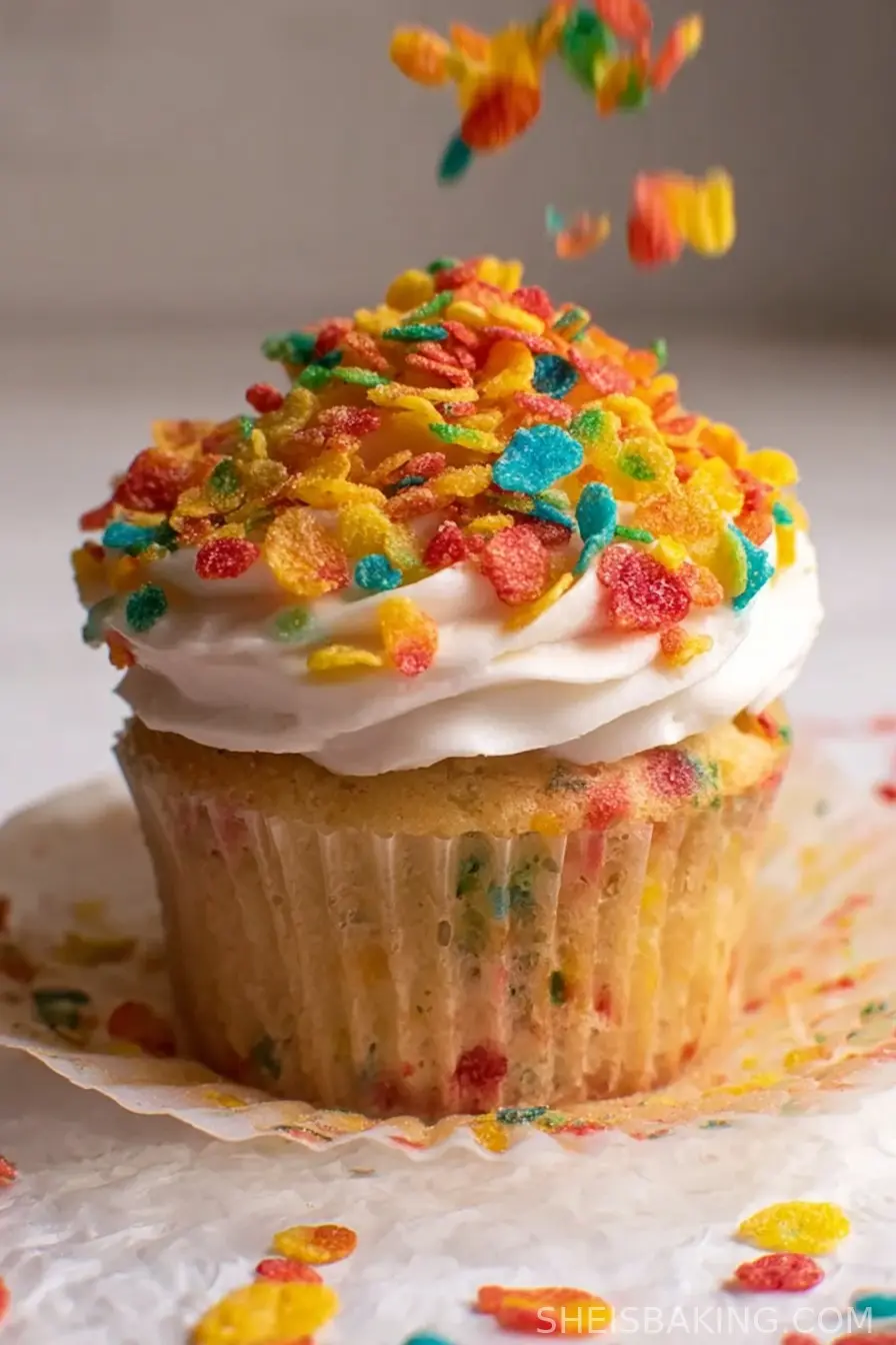Fruity Pebbles Frosting (Cereal Milk Frosting)