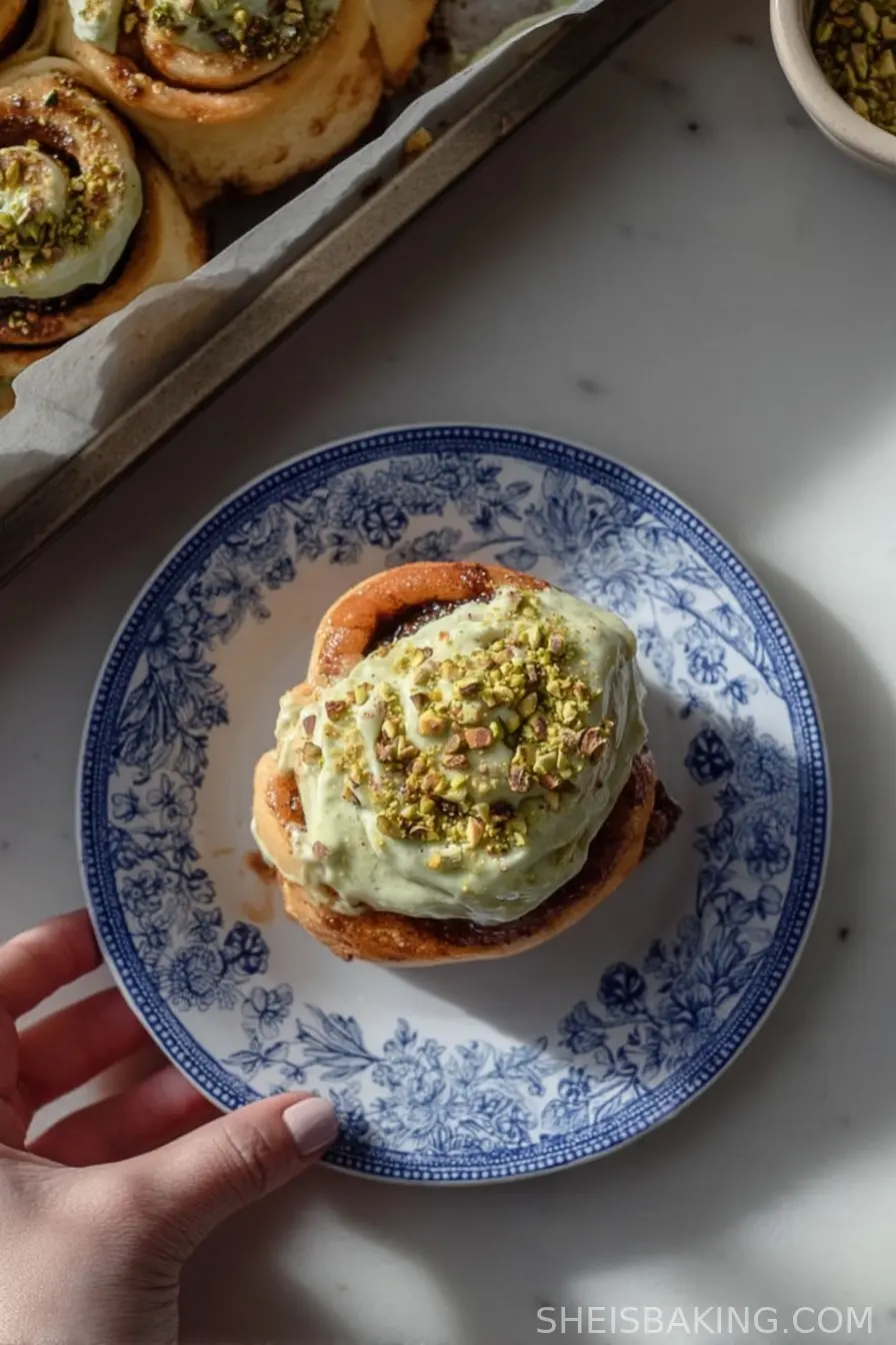 Small Batch Pistachio Cinnamon Rolls