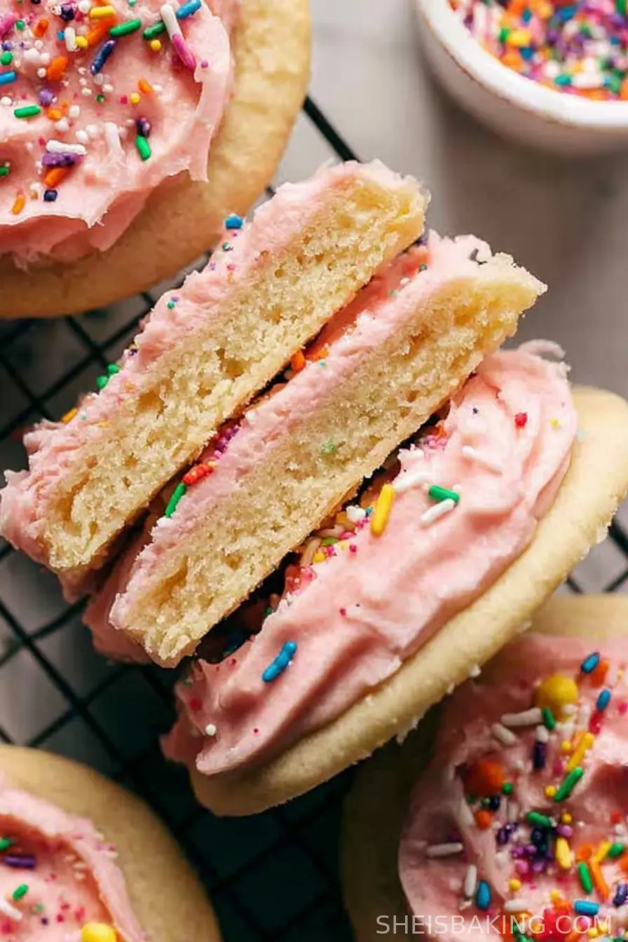 Soft Frosted Sugar Cookies