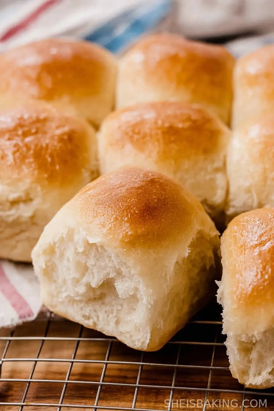 Soft Sourdough Dinner Rolls