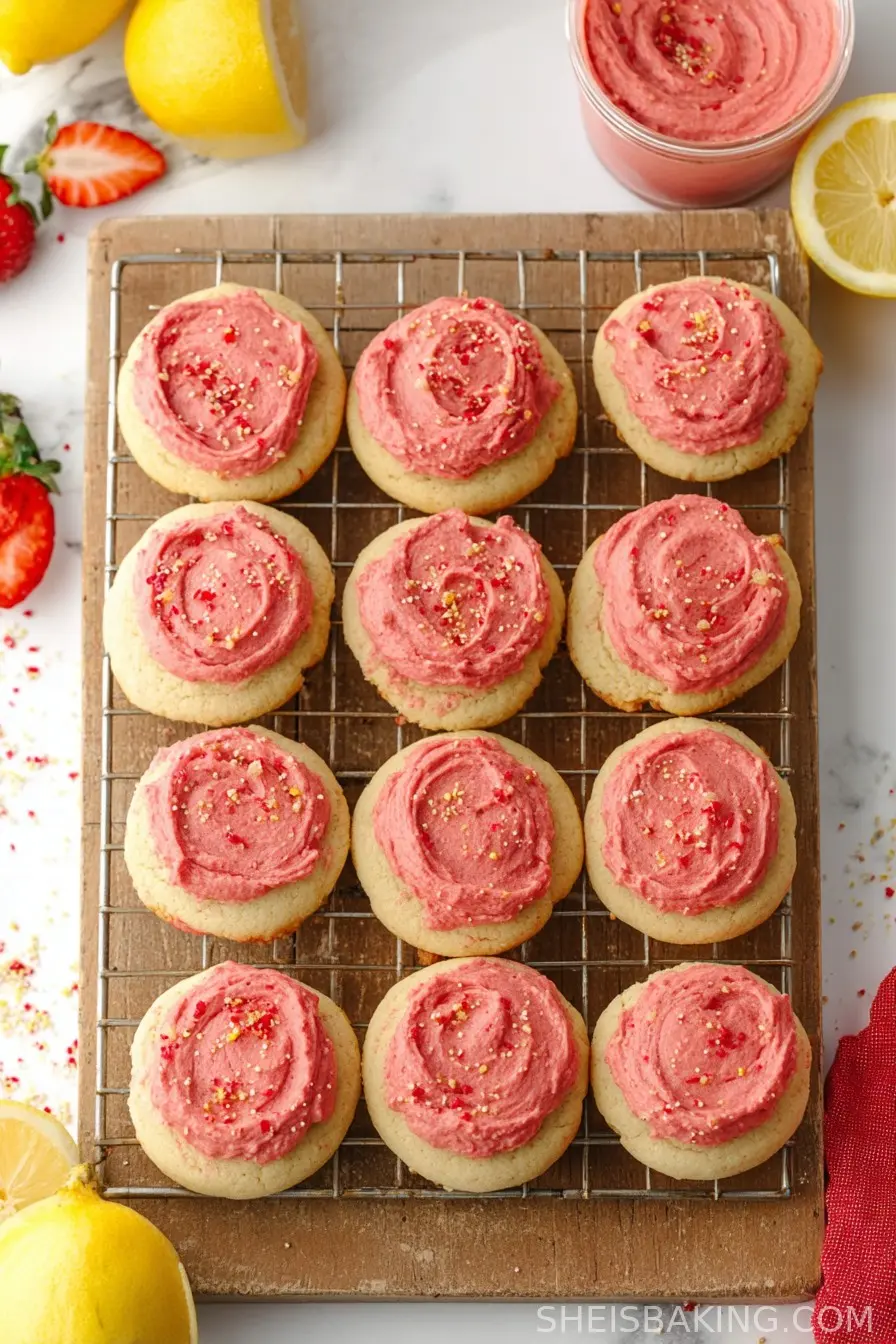 Strawberry Lemonade Cookies