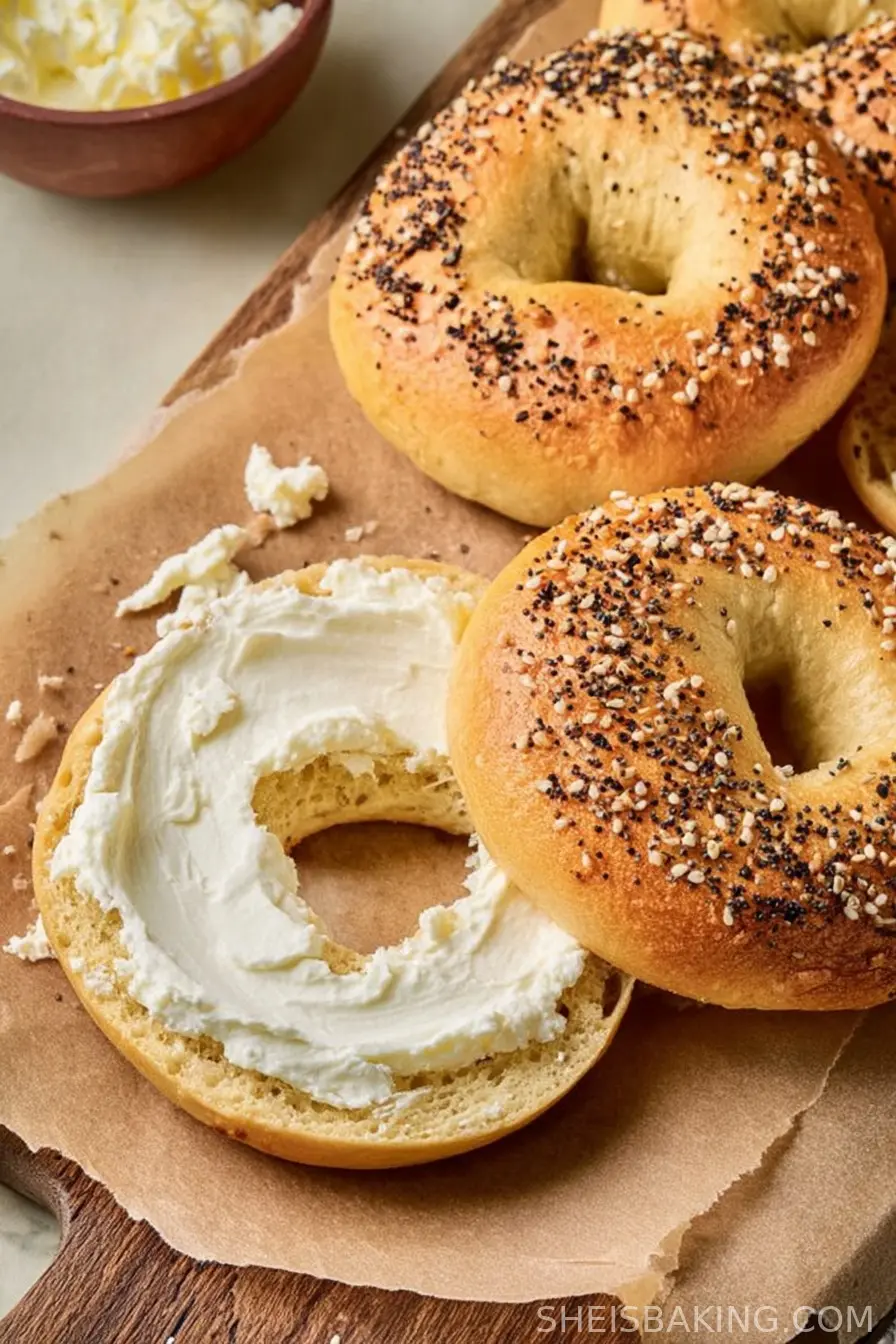 Almond Flour Bagels with Cottage Cheese