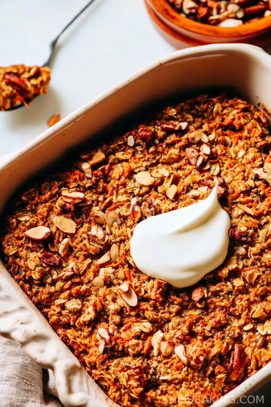 Carrot Cake Baked Oatmeal