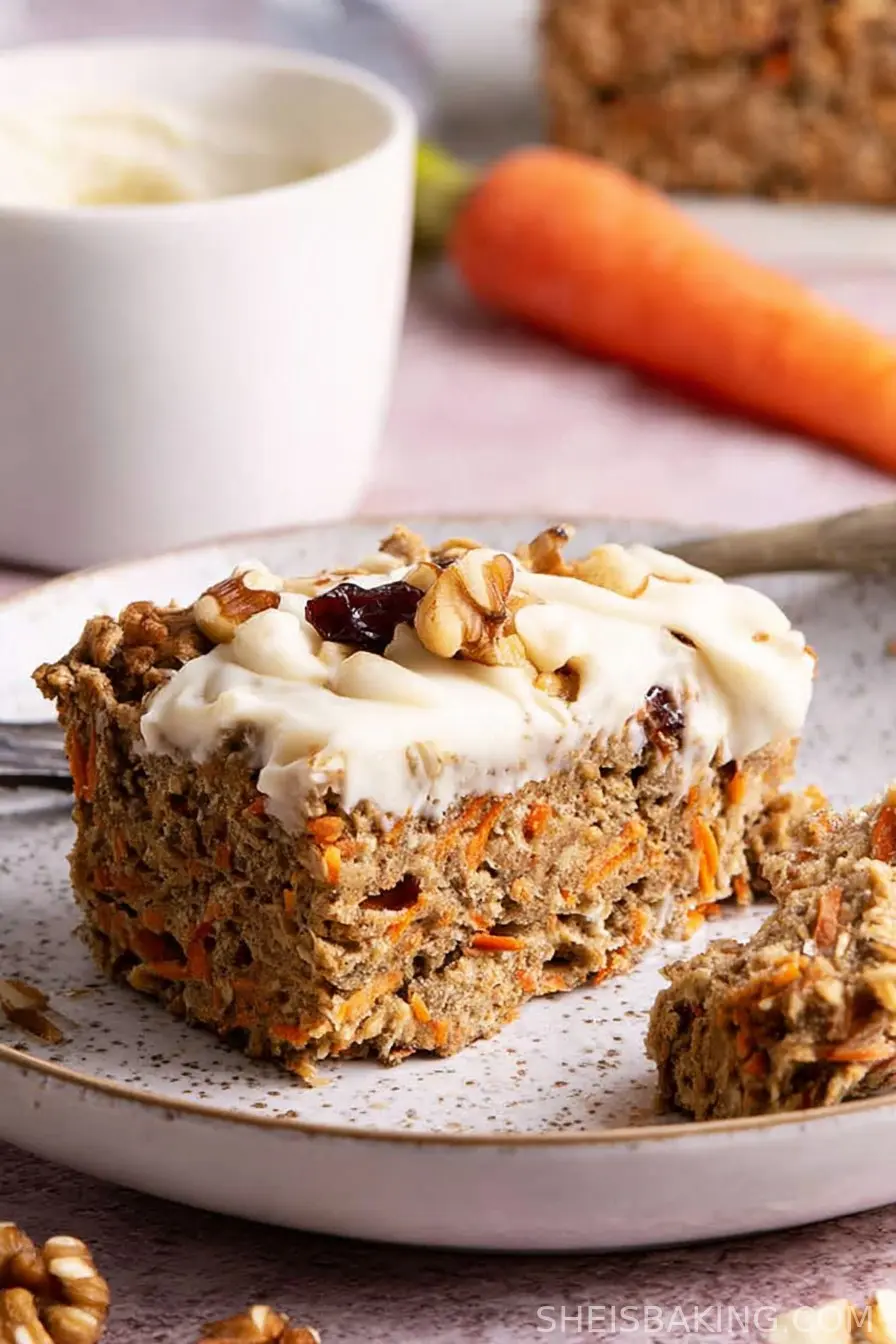 High-Protein Carrot Cake Baked Oats