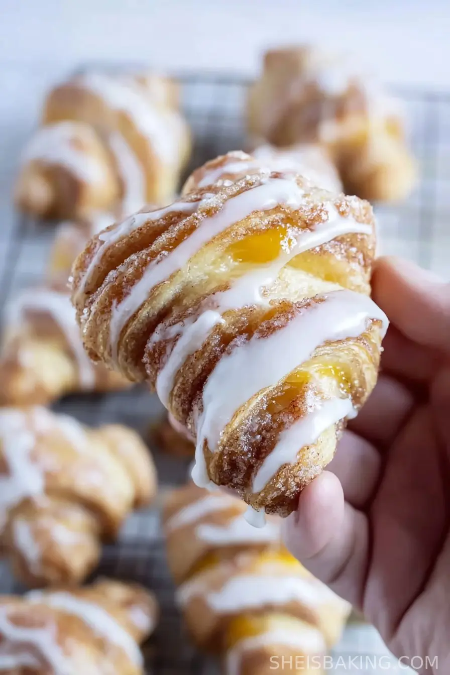 Mini Cinnamon Roll Croissants