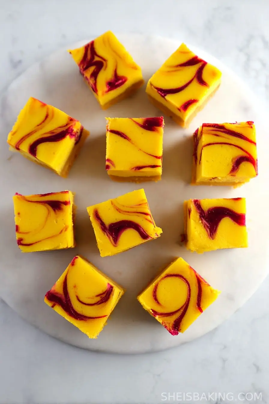 Raspberry Mango Bars