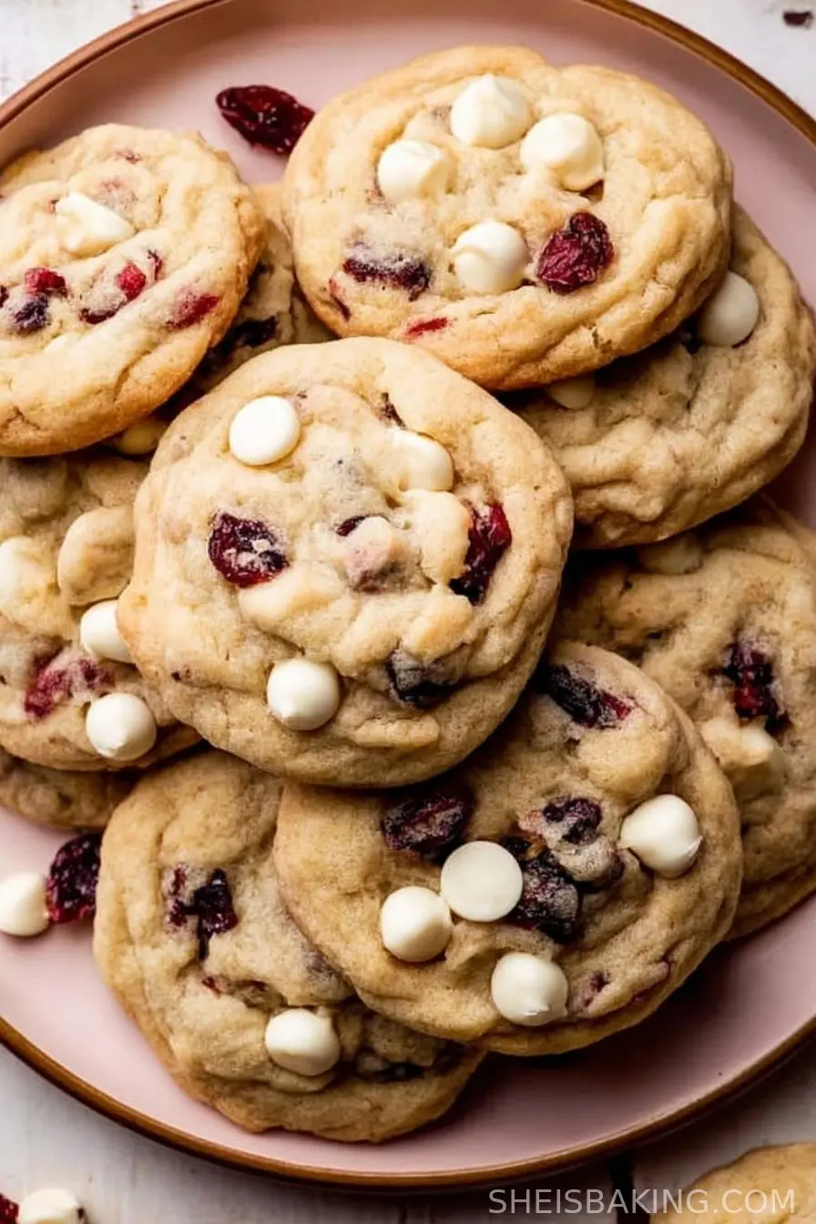 Soft White Chocolate Chip Cranberry Cookies