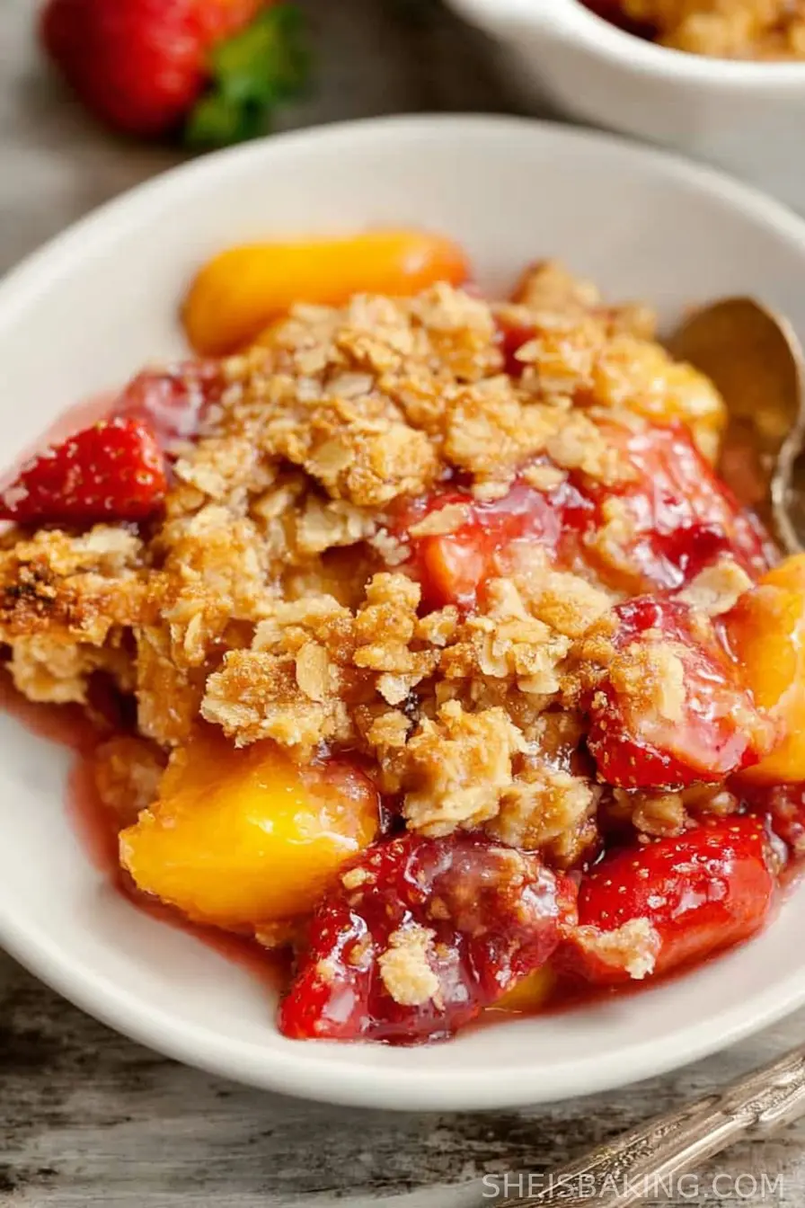 Strawberry Peach Crisp