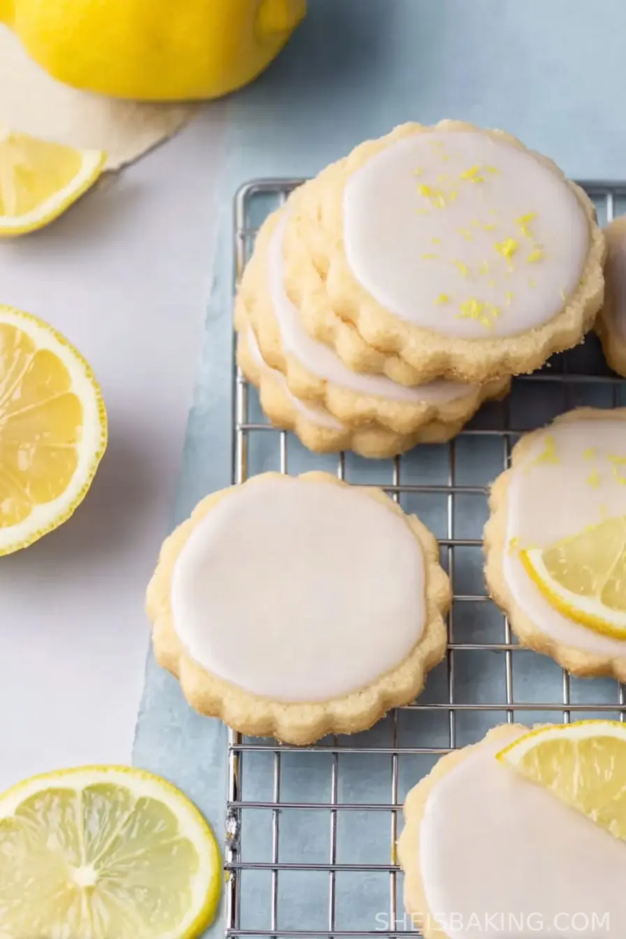 Lemon Shortbread Cookies