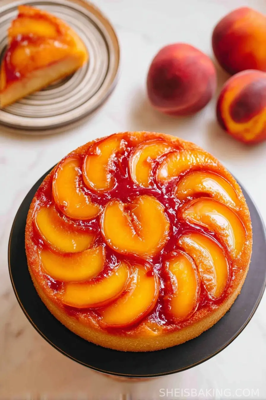 Peach Upside Down Mini Cakes (Cupcakes)